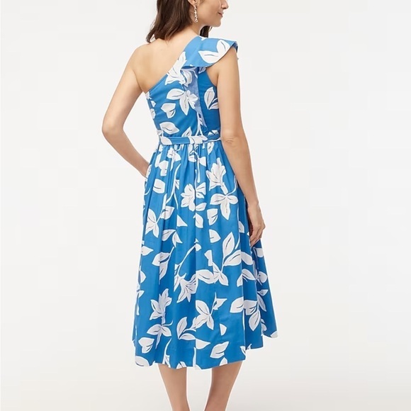J crew One-shoulder midi dress Santorini White - Picture 3 of 4